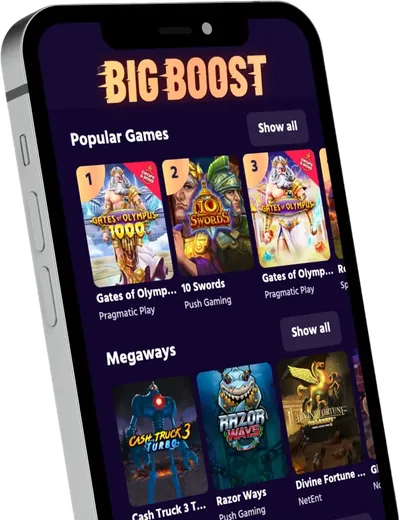 Big Boost mobilapp og nettleserspill for norske spillere